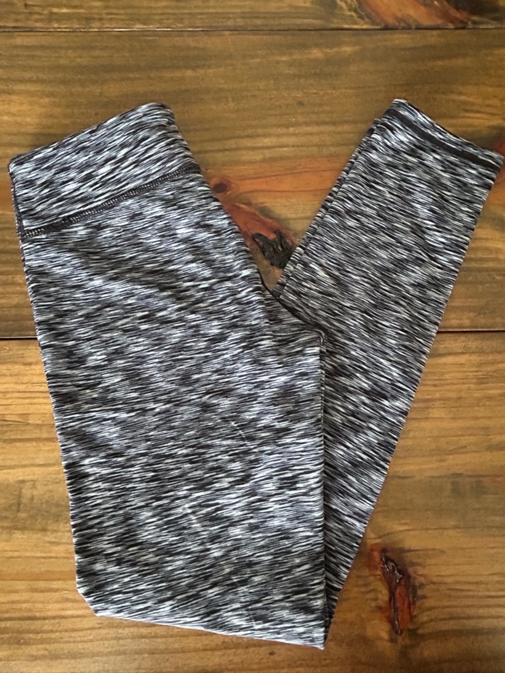 ✨Reflex Girls Black & White Space-Dye Leggings